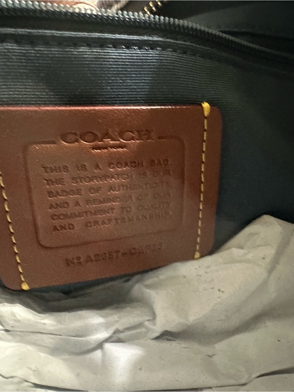 Coach Outlet Laurel Shoulder Bag In Loved Denim With Charms - Picture 7 of 7